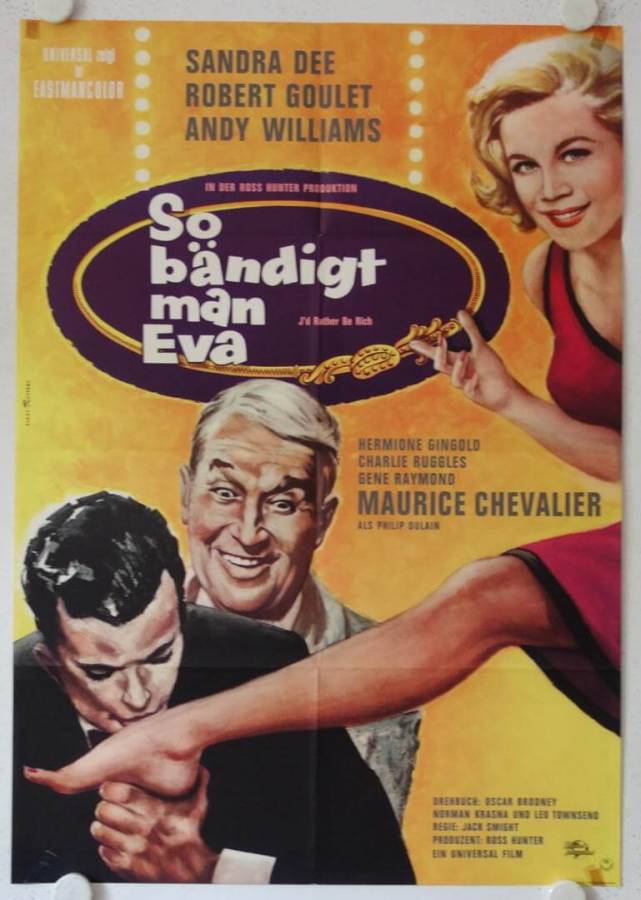 Id rather be rich original release german movie poster